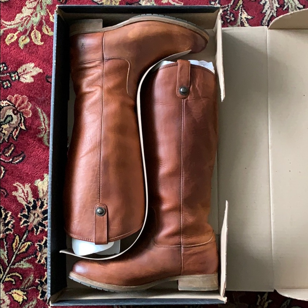 Frye Melissa Button Lug Tall Boots